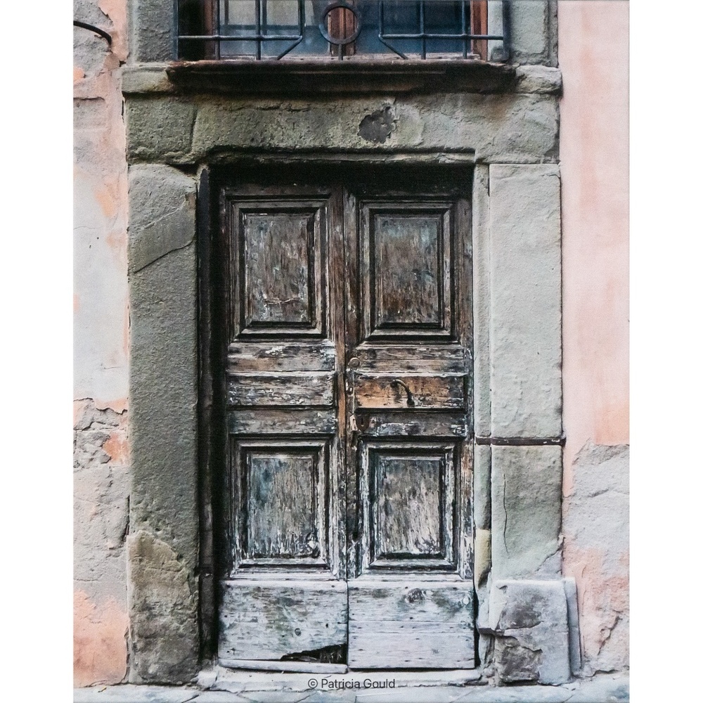 Florence Door - 20 x 16 photograph printed on canvas